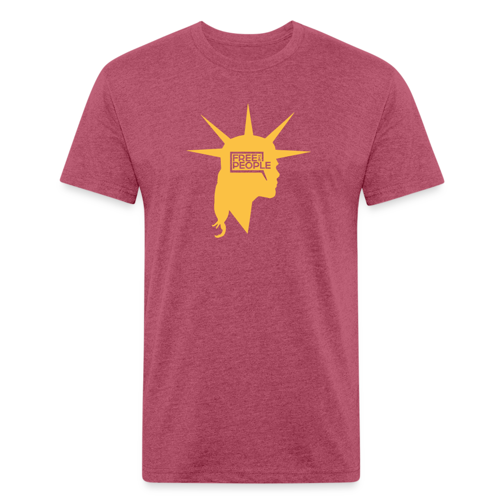 Liberty Head | Men's Tee - heather burgundy