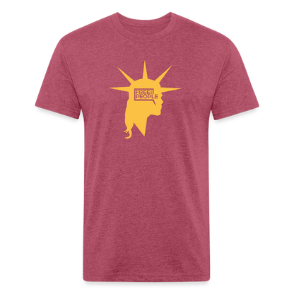 Liberty Head | Men's Tee - heather burgundy