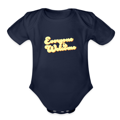 Everyone is Welcome | Baby Onesie - dark navy