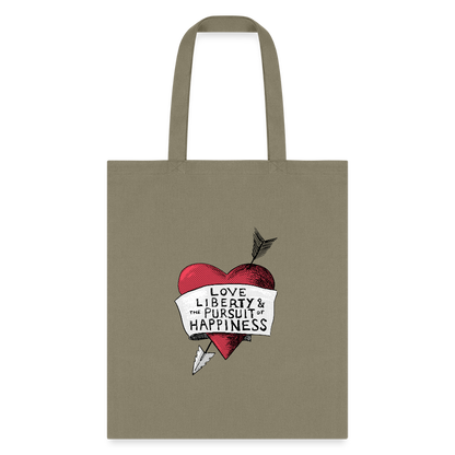 Love, Liberty | Tote Bag - khaki
