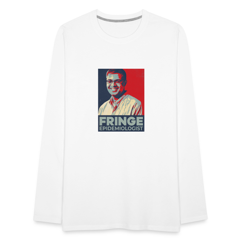 Fringe Epidemiologist | Men's Long Sleeve Tee - white