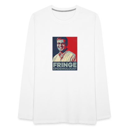 Fringe Epidemiologist | Men's Long Sleeve Tee - white