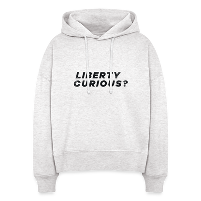 Liberty Curious? | Women's Hoodie - cool heather grey