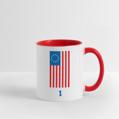 Spirit of '76 Coffee Mug - white/red