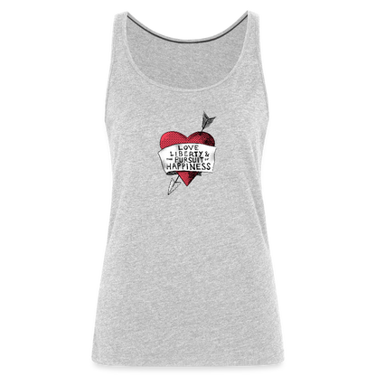 Love, Liberty | Women's Tank - heather gray