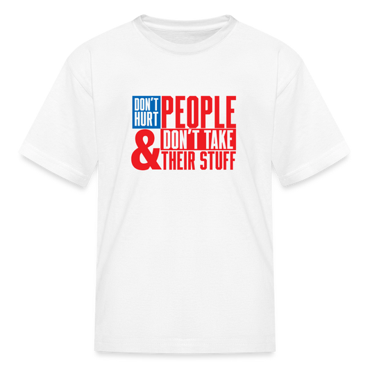 Don't Hurt People | America | Youth Tee - white