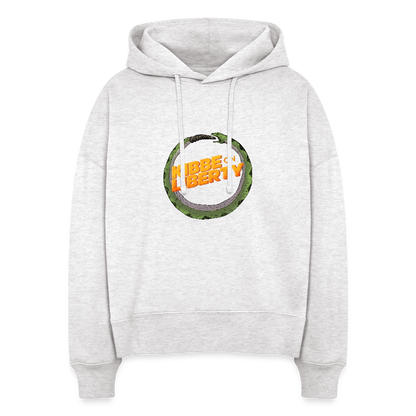 Kibbe on Liberty | Women's Hoodie - cool heather grey