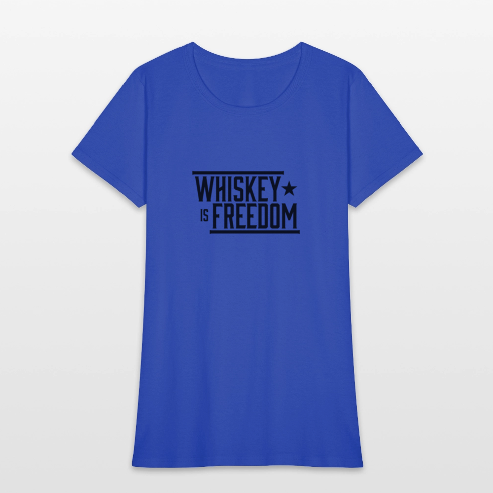 Whiskey is Freedom | Women's Tee - royal blue