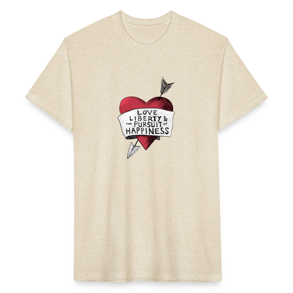 Love, Liberty | Men's Tee - heather cream