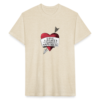 Love, Liberty | Men's Tee - heather cream