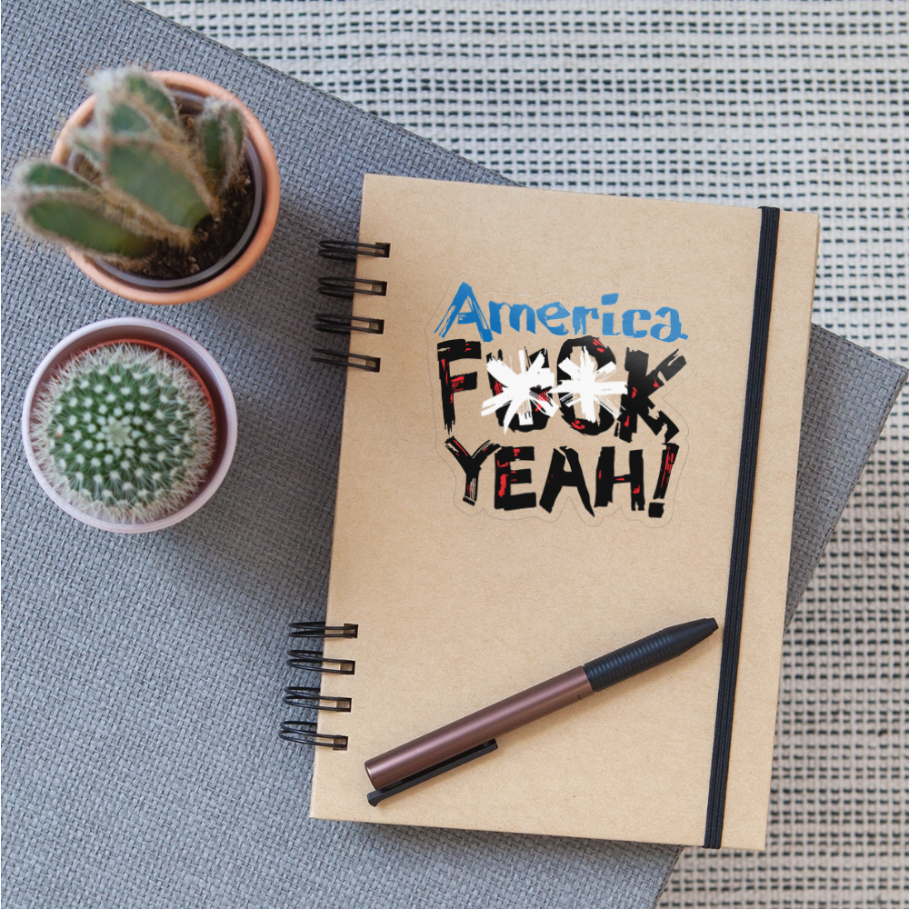 America F**k Yeah! Sticker - transparent glossy