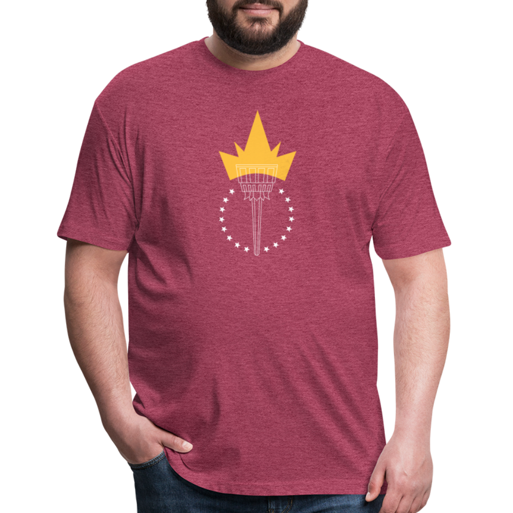 Freedom Torch | Men's Tee - heather burgundy