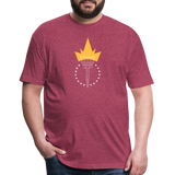 Freedom Torch | Men's Tee - heather burgundy