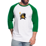 Free the Porcupine | Baseball Tee - white/kelly green