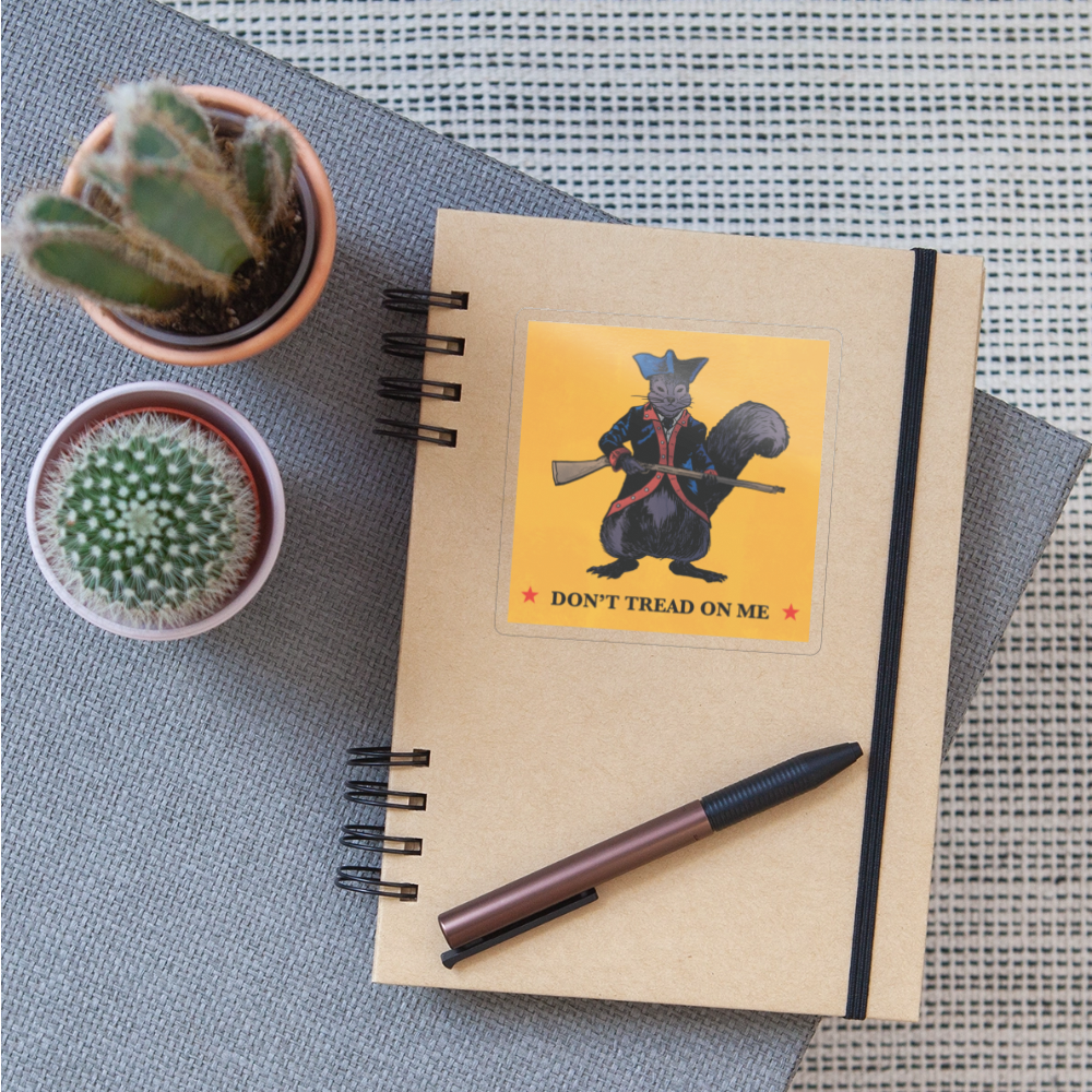 Peanut the Squirrel Sticker - transparent glossy