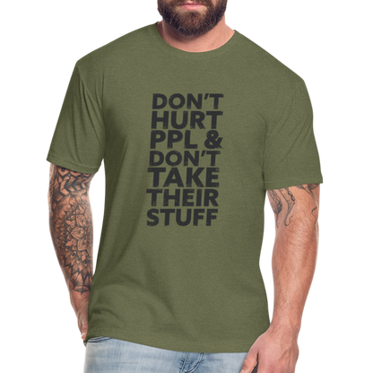 Don't Hurt People | Men's Tee - heather military green