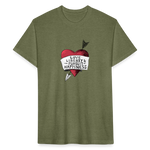 Love, Liberty | Men's Tee - heather military green