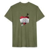 Love, Liberty | Men's Tee - heather military green