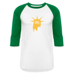 Liberty Head | Baseball Tee - white/kelly green