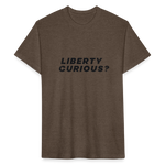 Liberty Curious? | Men's Tee - heather espresso