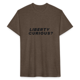 Liberty Curious? | Men's Tee - heather espresso