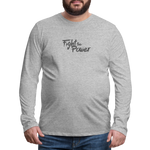 Fight the Power | Men's Long Sleeve Tee - heather gray