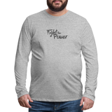 Fight the Power | Men's Long Sleeve Tee - heather gray