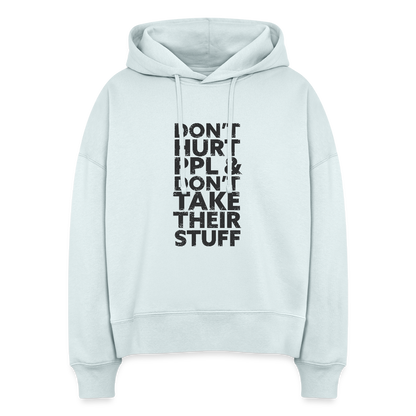 Don't Hurt People | Women's Hoodie - blue ice