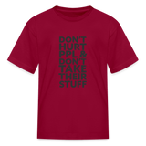 Don't Hurt People | Youth Tee - dark red