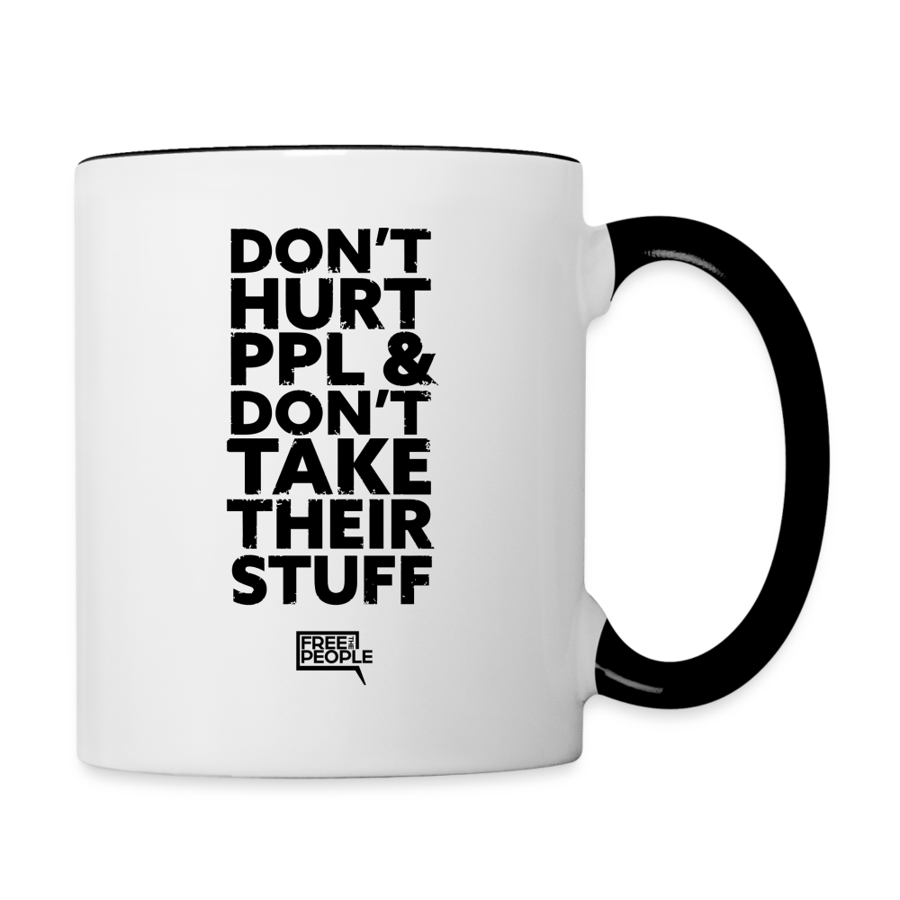 Don't Hurt People Coffee Mug - white/black