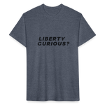 Liberty Curious? | Men's Tee - heather navy