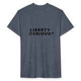 Liberty Curious? | Men's Tee - heather navy