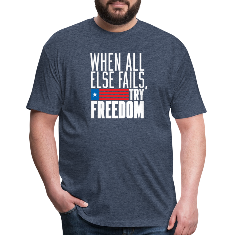 Try Freedom | Men's Tee - heather navy