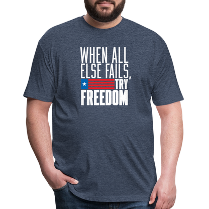 Try Freedom | Men's Tee - heather navy