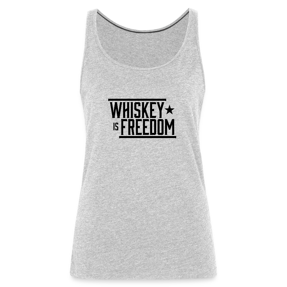 Whiskey is Freedom | Women's Tank - heather gray
