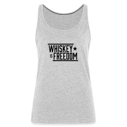 Whiskey is Freedom | Women's Tank - heather gray