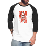 Read More Hayek | Baseball Tee - white/black