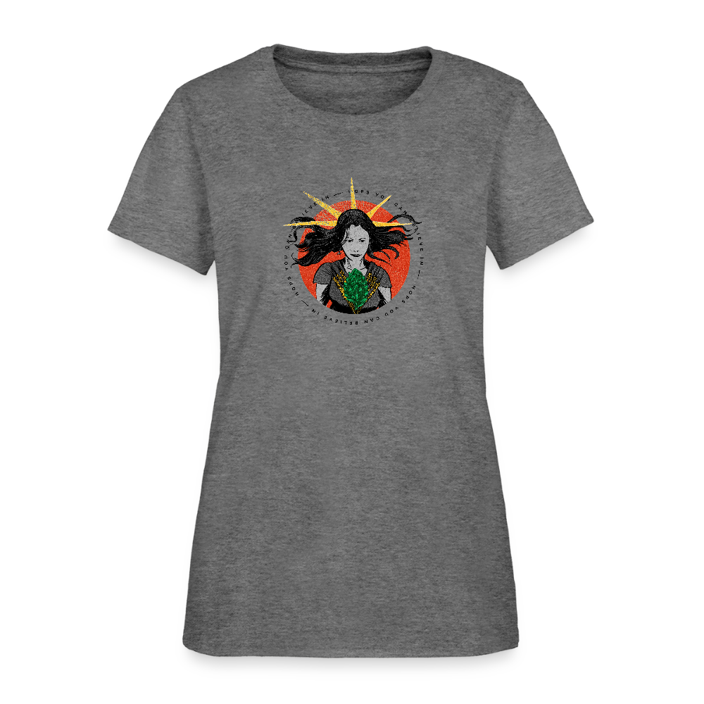 Hops You Can Believe In | Women's Tee - graphite heather