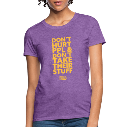 Don't Hurt People | Limited Edition | Women's Tee - purple heather