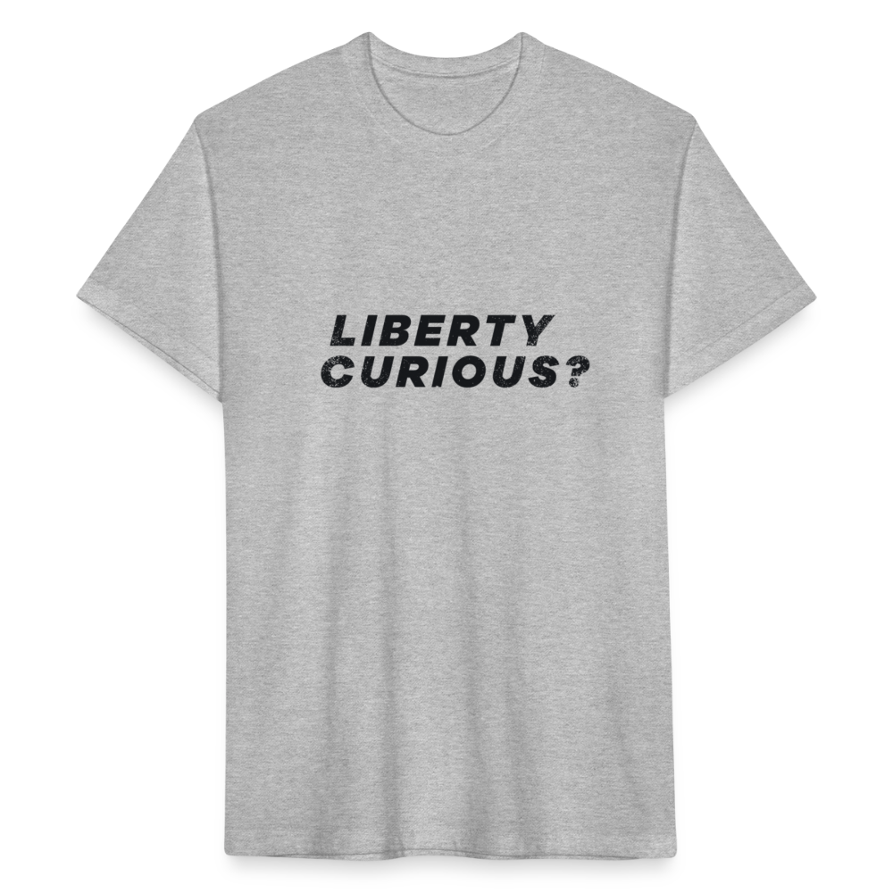 Liberty Curious? | Men's Tee - heather gray