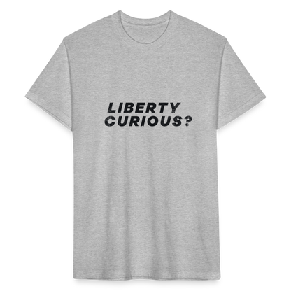 Liberty Curious? | Men's Tee - heather gray