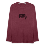 Free the People | Men's Long Sleeve Tee - heather burgundy