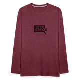 Free the People | Men's Long Sleeve Tee - heather burgundy