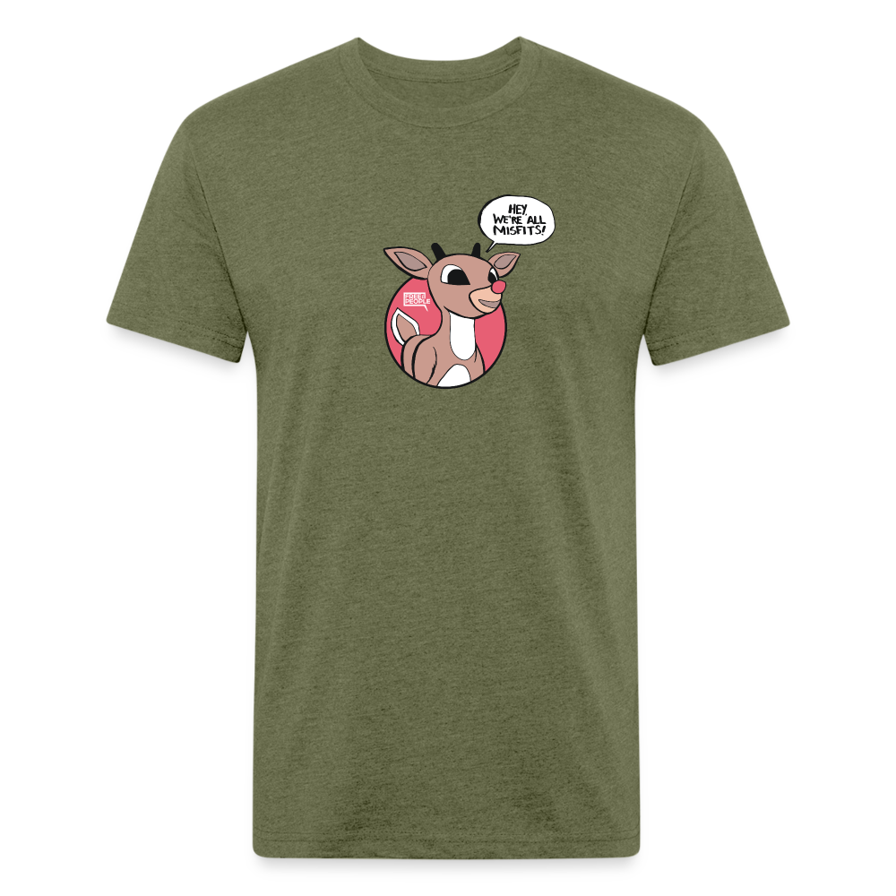 Rudolph Misfits | Men's Tee - heather military green