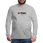 No Masters | Men's Long Sleeve Tee - heather gray