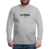 No Masters | Men's Long Sleeve Tee - heather gray