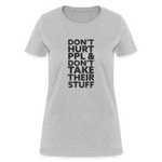 Don't Hurt People | Women's Tee - heather gray