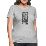 Don't Hurt People | Women's Tee - heather gray