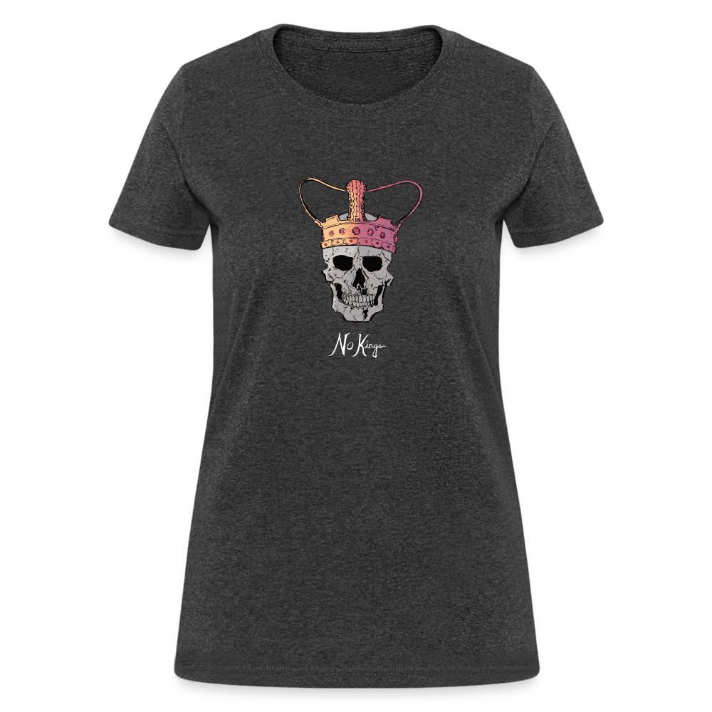 No Kings | Women's Tee - heather black