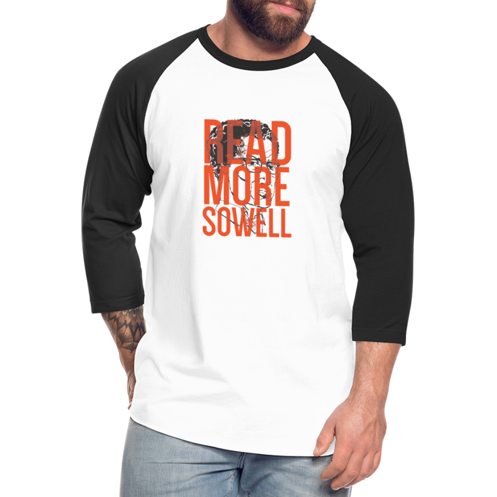 Read More Sowell | Baseball Tee - white/black